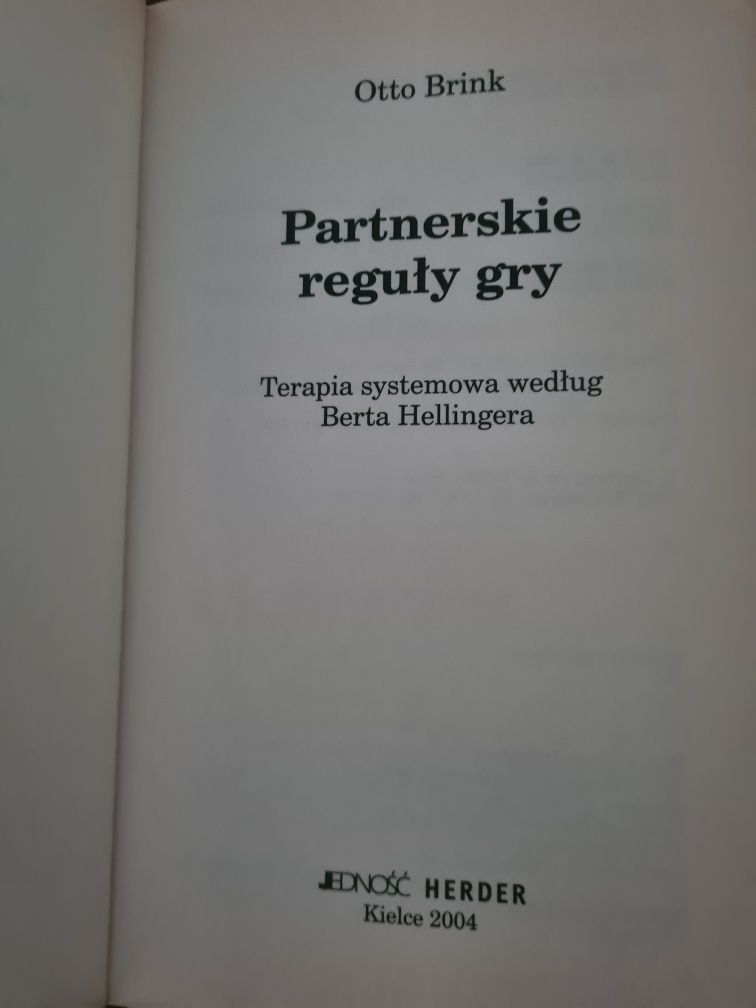 Partnerskie reguły gry - Otto Brink