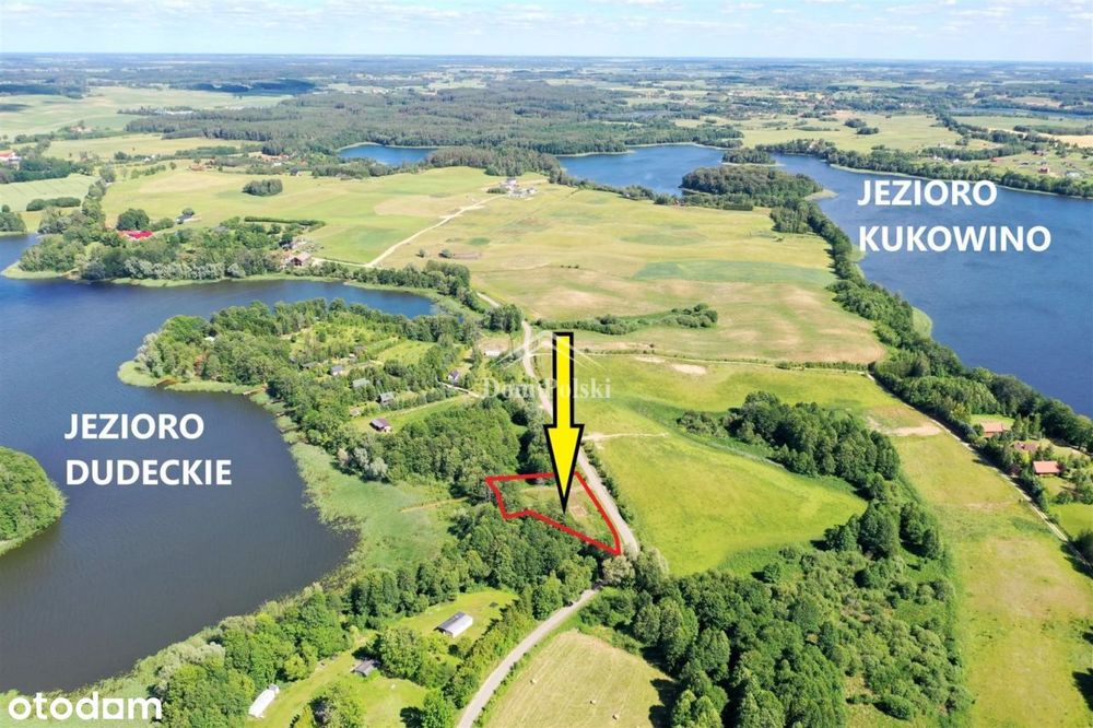 Działka 2814m2 z linią brzegową Jeziora Dudeckiego