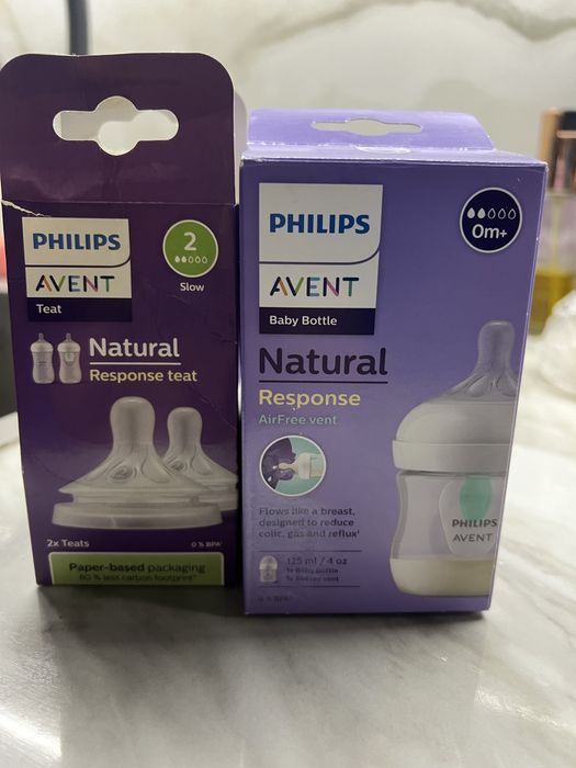 Пляшечка для годування Philips avent, соска потік 2
