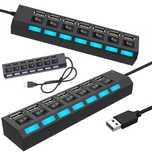 hub usb 7x usb 2.0 rozgałęźnik rozdzielacz portów