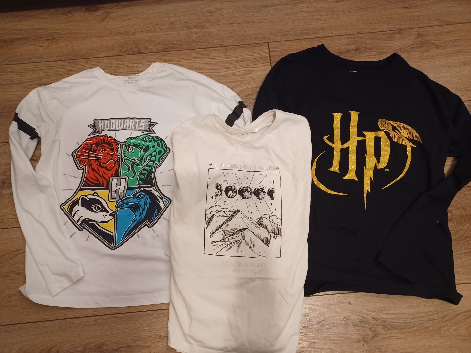 Koszulka t-shirt z długim rękawem zestaw koszulek Harry Potter 146 152