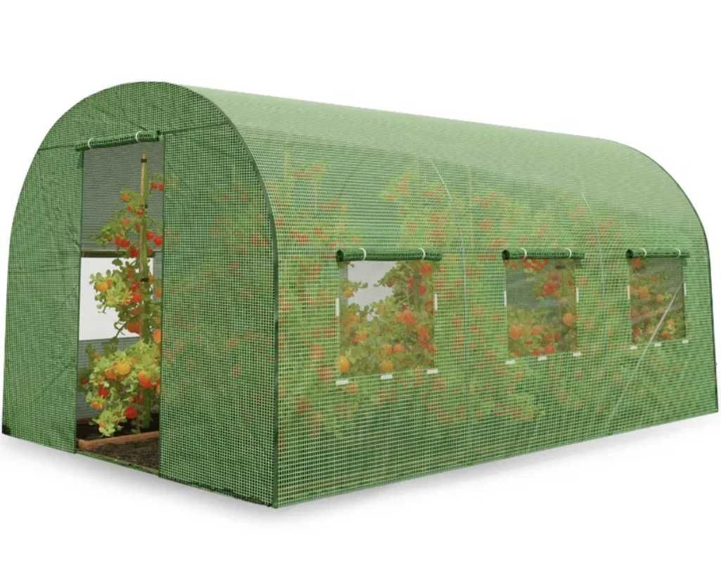 Tunel foliowy ogrodowy folia 300x200 3x2 zielona