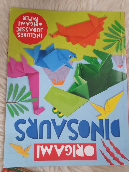 Dinozaury origami dla dzieci książka zabawka