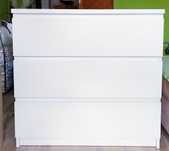 Komoda Ikea malm biała 3 szuflady