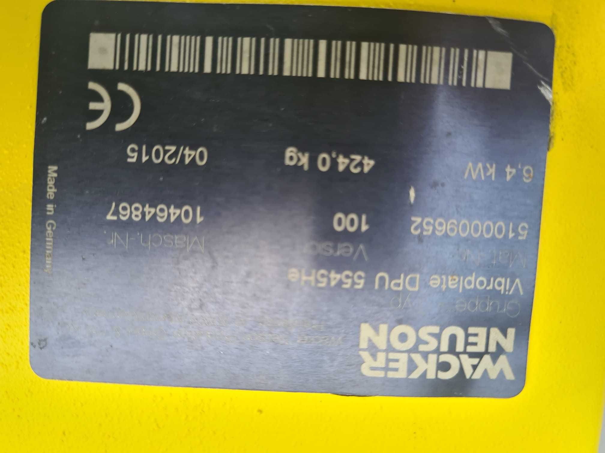 Zagęszczarka Wacker Neuson DPU 5545 Husqvarna Bomag Weber Ammann