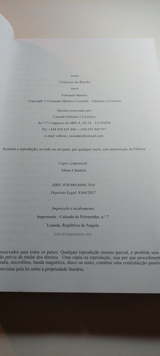 Crónicas da Banda - Fernando Martins (2017)