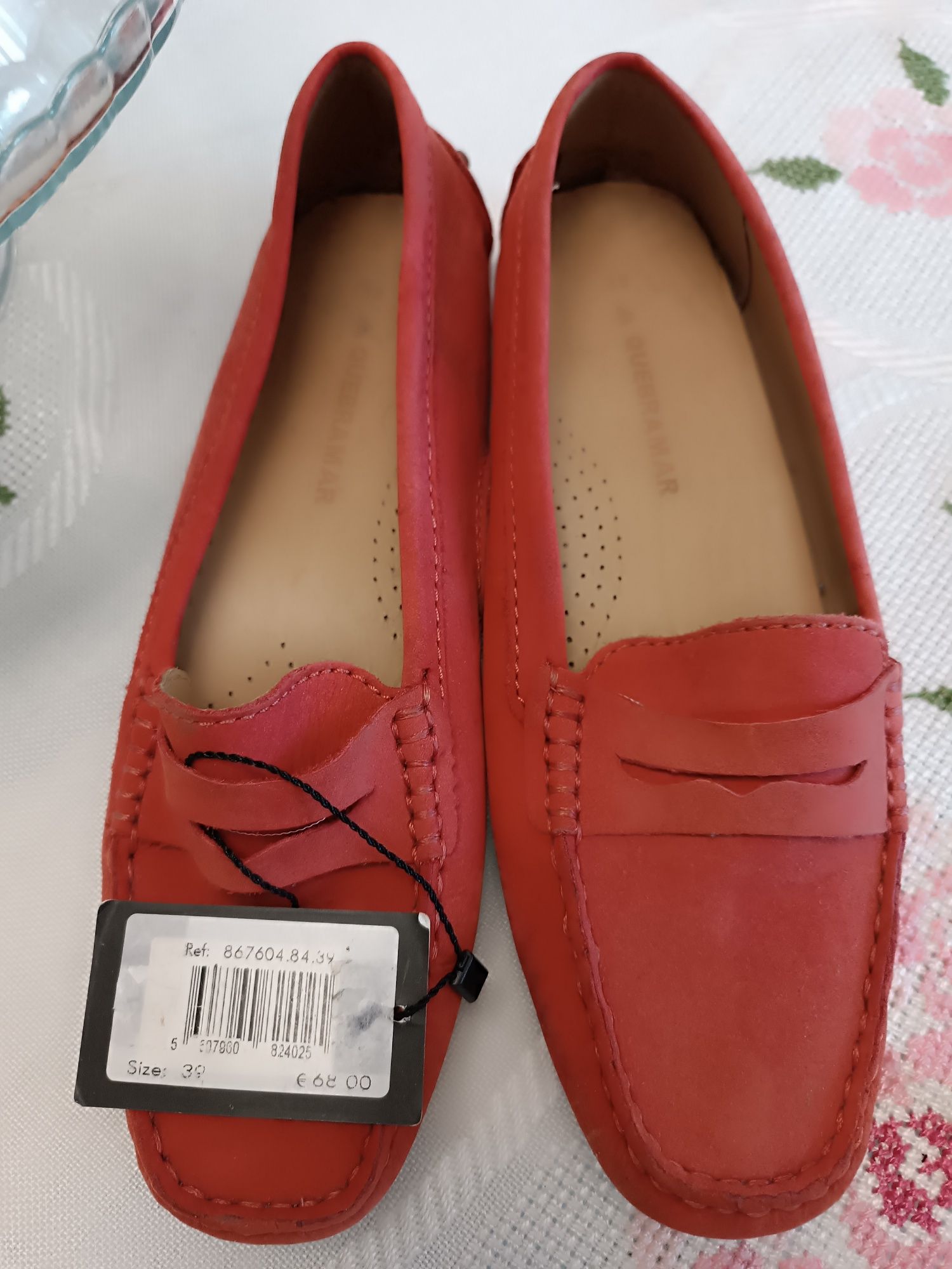 Mocassins novos da Quebramar, tamanho 39