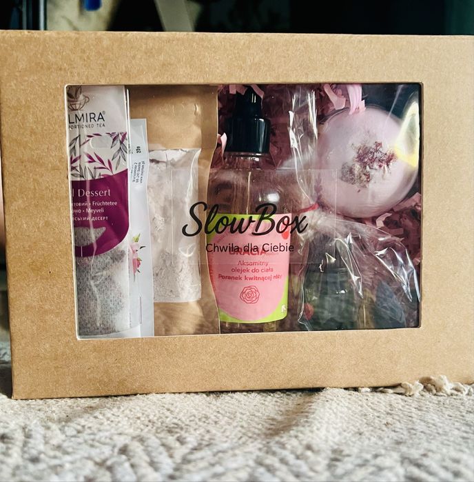 SlowBox róża premium