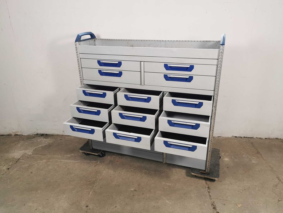 Zabudowa serwisowa warsztatowa regał samochodowy serwisowy SORTIMO