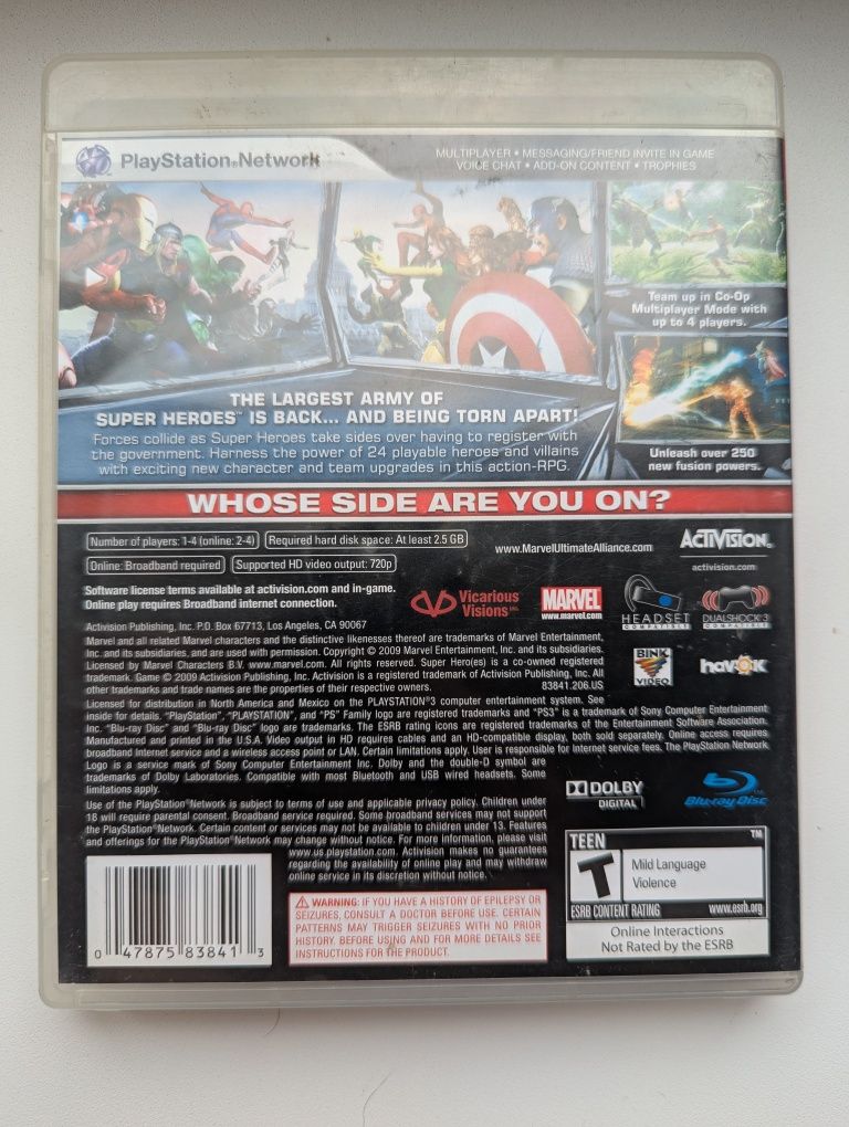 Marvel Ultimate Alliance 2 ігри игры диски на PS3