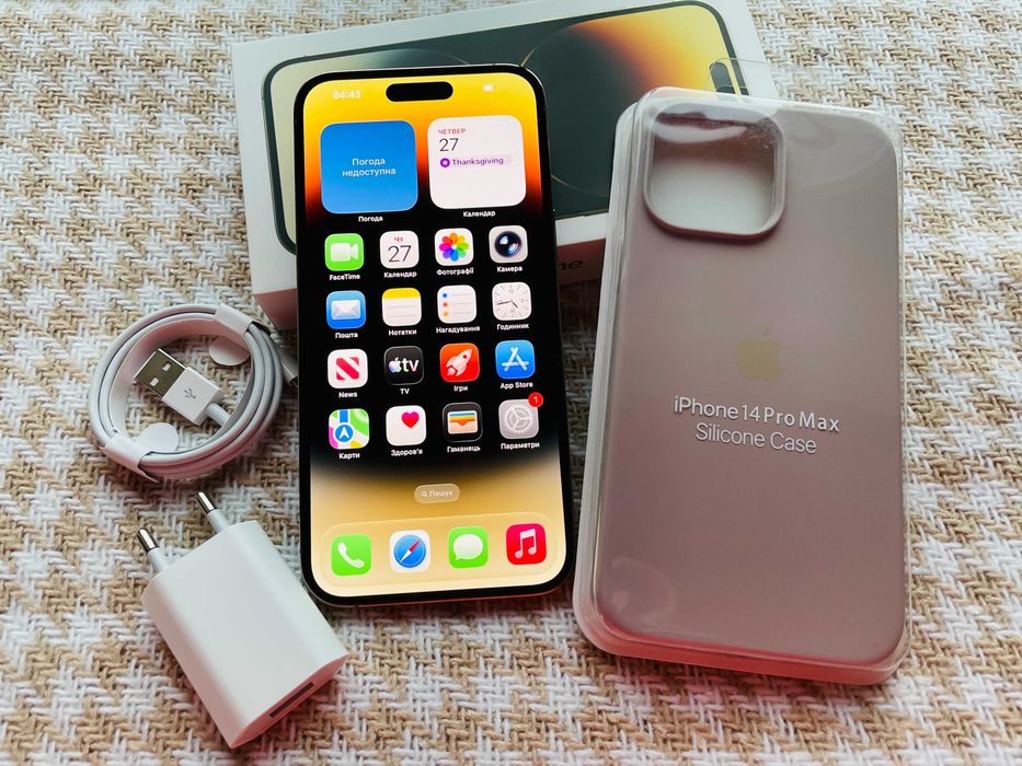 IPHONE 14 PRO MAX 256Gb ІДЕАЛ АКБ 99% Gold Neverlock ( 51502)
