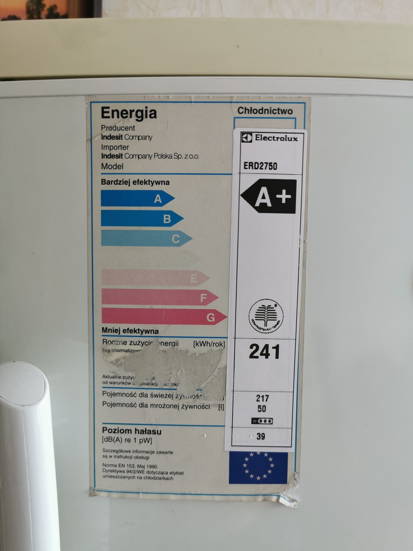 Chłodziarko-zamrażarka Electrolux ERD2750