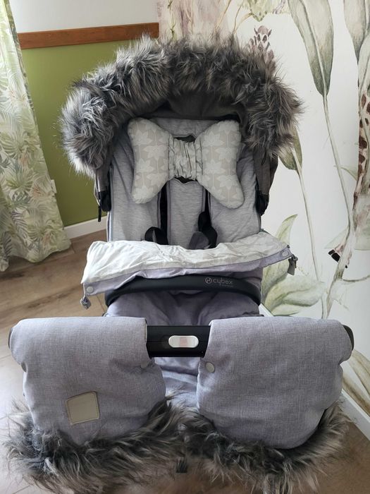Cybex PRIAM Manhattan Gray Chrome, 2in1 + śpiworek