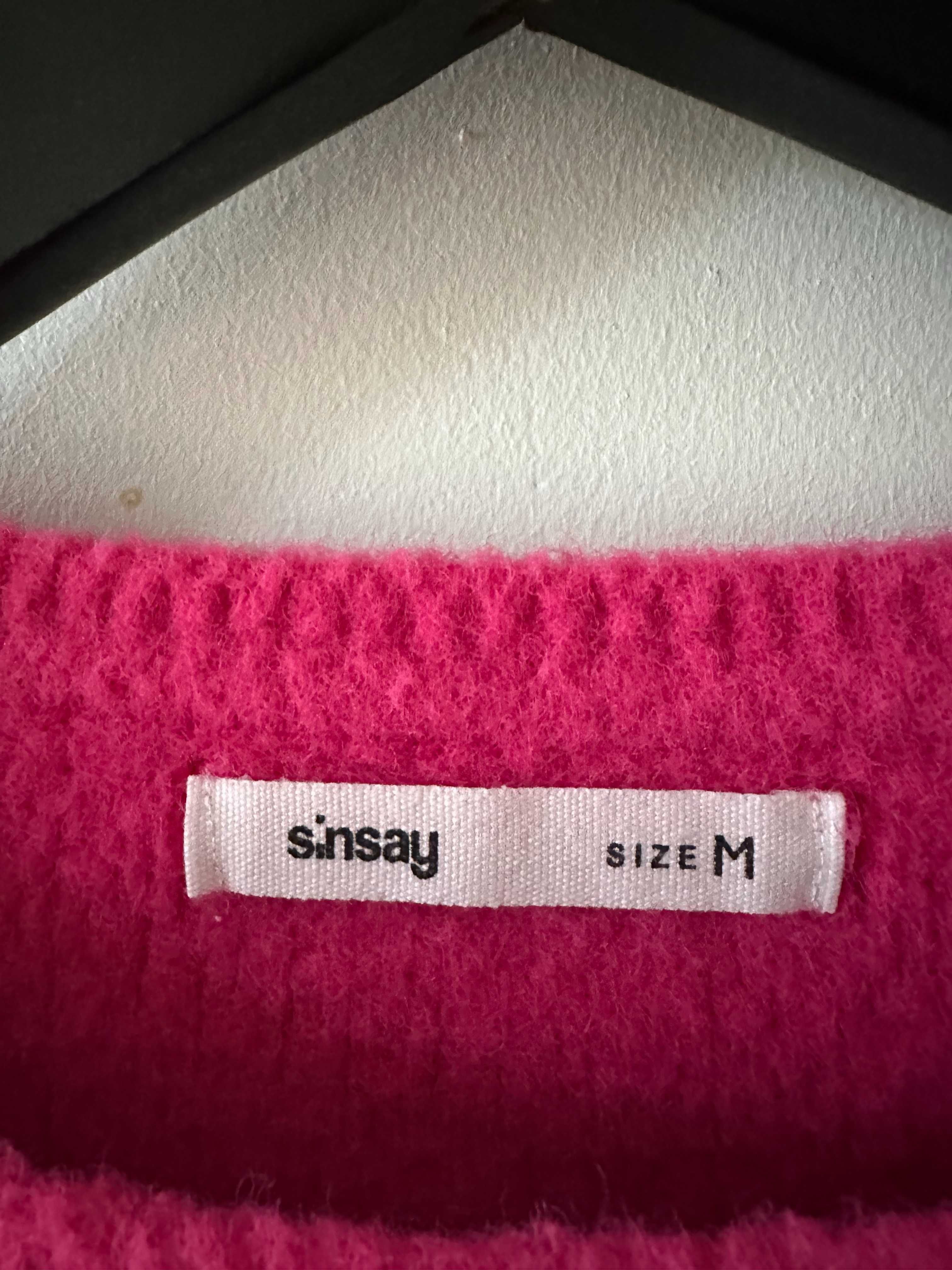 Sweterek, kolor magenta, Sinsay