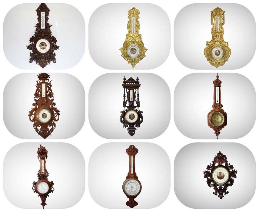 *74см*Барометр PHNB(Pertuis, Hulot & Naudet Barometer) із термометром.