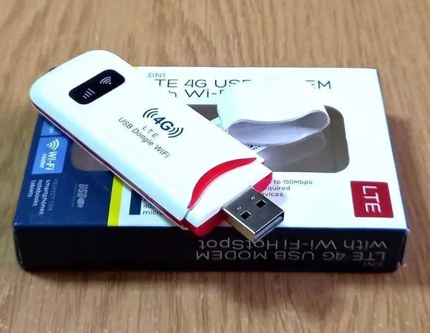 LTE 4G USB модем з Wi-Fi роутером (новий)