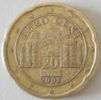 20 Cêntimos de 2002 da Áustria