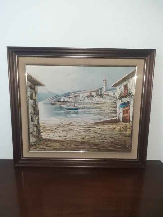 Quadro com pintura a óleo