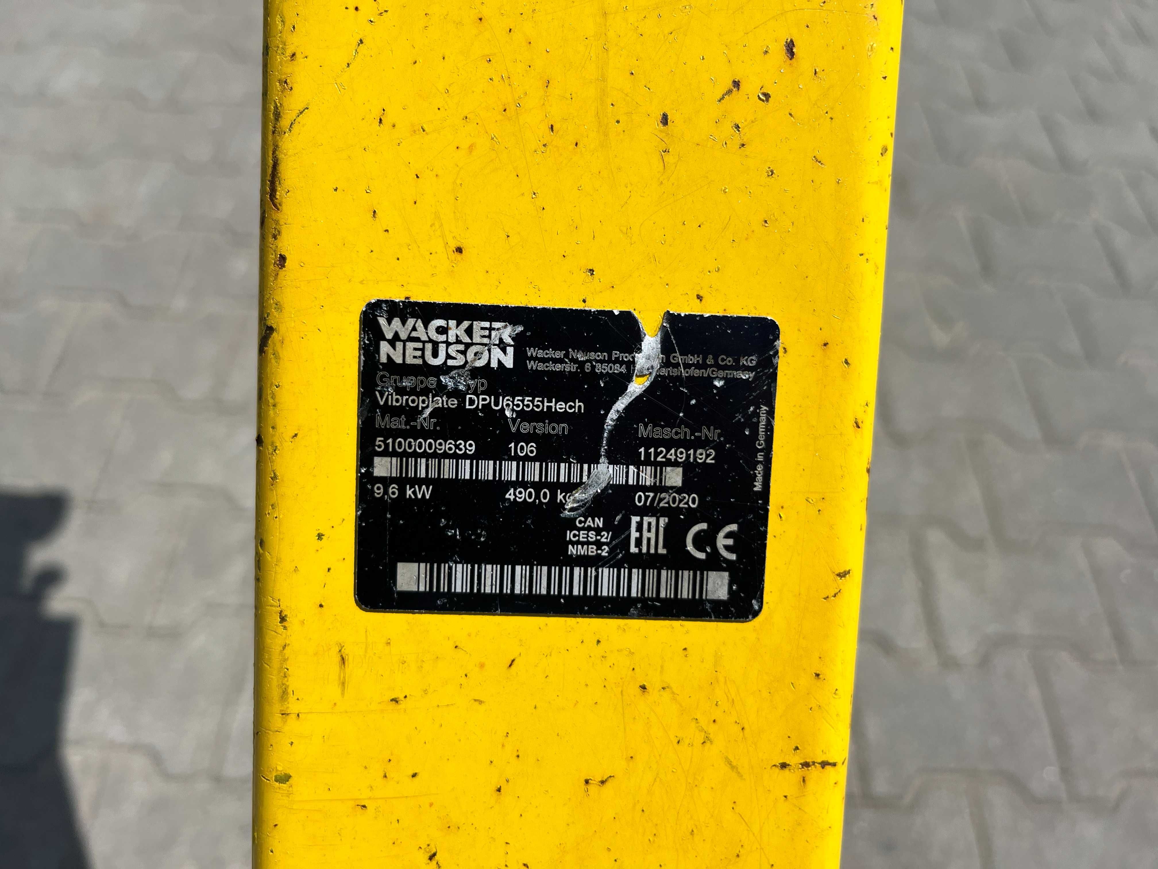 Zagęszczarka gruntu ubijarka Wacker Neuson DPU 6555Hech 2020rok 176mtg