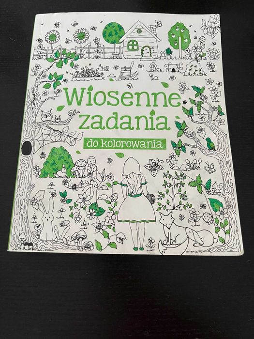 Wiosenne zadania do kolorowania