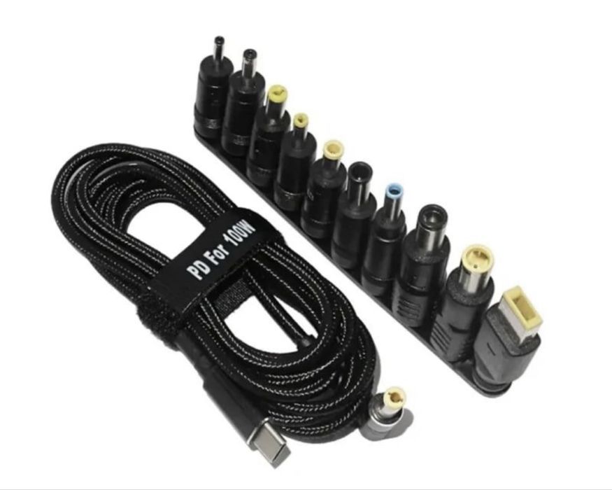 Універсальний Кабель Живлення Ноутбука 100W Type-C to DC 5.5×2.5 mm