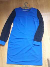Синее (электрик) платье