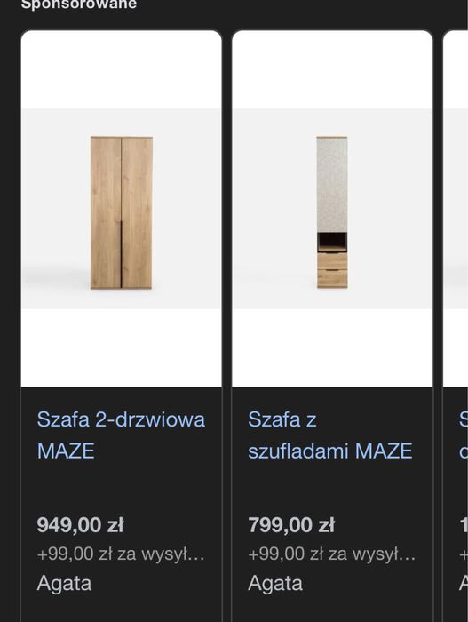 Szafa i regał MAZE Agata Meble