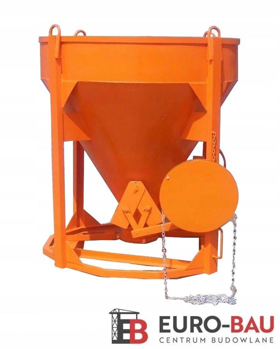 Pojemnik zbiornik beton lej rękaw podajnik kubeł dźwigowy dźwig 750 L
