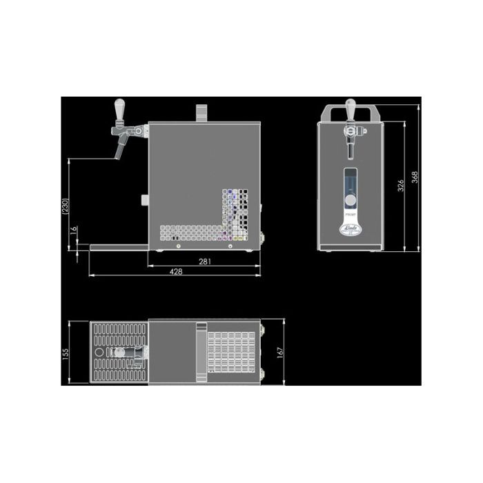 Máquina de Cerveja profissional compacta - 1 Torneira