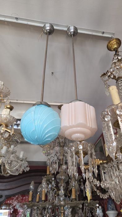 Candeeiros em vidro  Art Deco