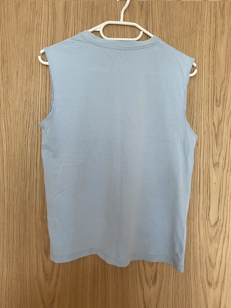 Vintage koszulka bez rękawów z nadrukiem S tank top