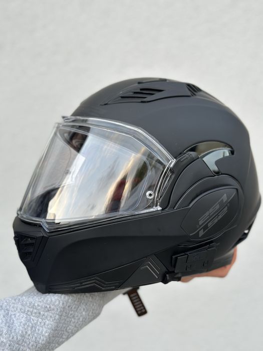 Kask Szczękowy LS2 Valiant 2 Solid Pinlock Pokrowiec Plecak Motor