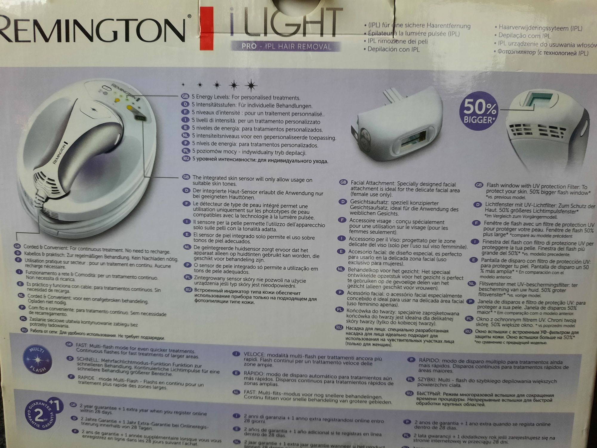 i light pro ipl 6500 hair removal wieczna żarówka kwarcowa Remington