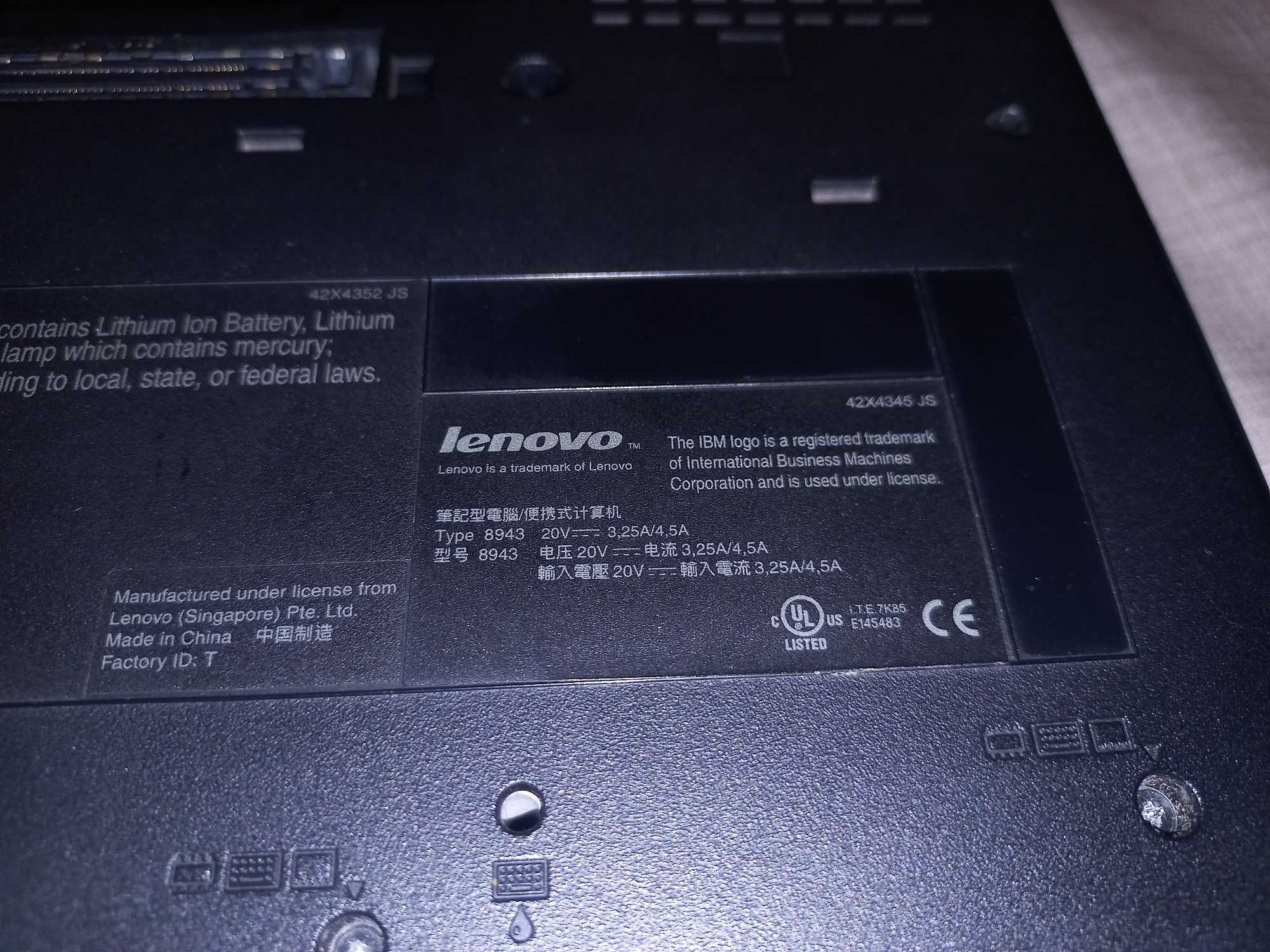 Lenovo IBM R61i. Sprawny