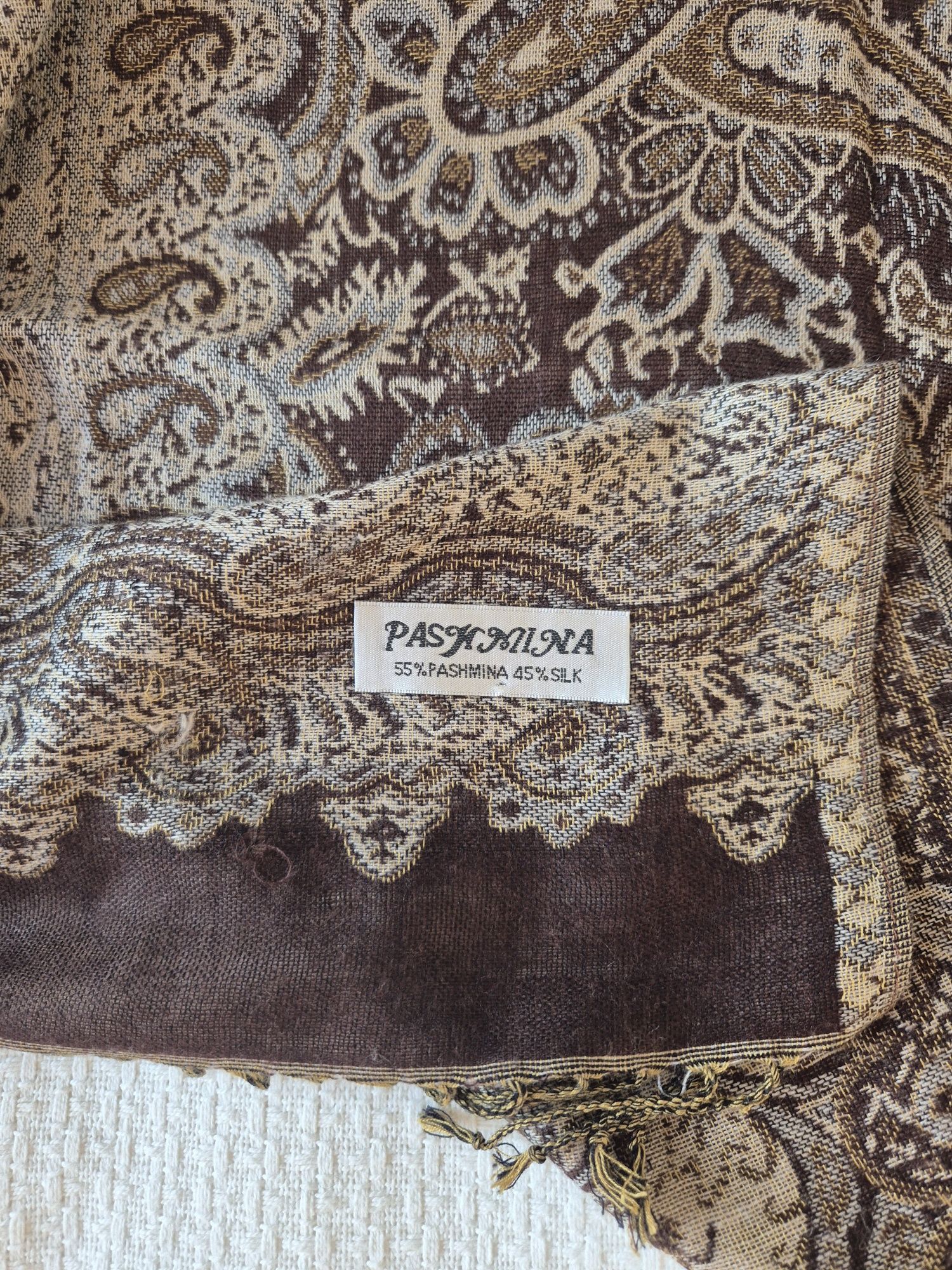 Szal pashmina jedwab