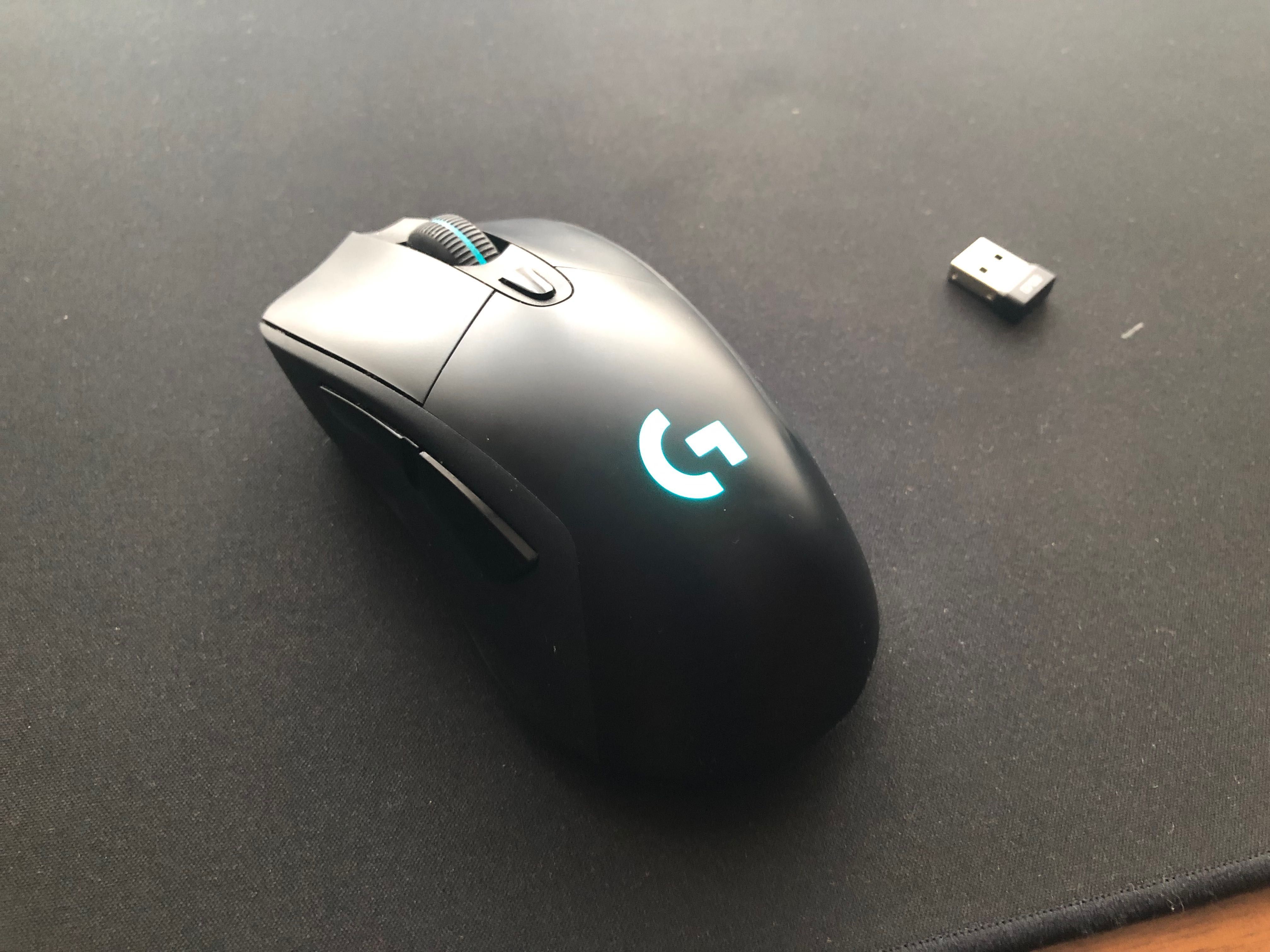 Мишка Logitech G703 Hero Lightspeed Wireless + коврик SteelSeries QcK