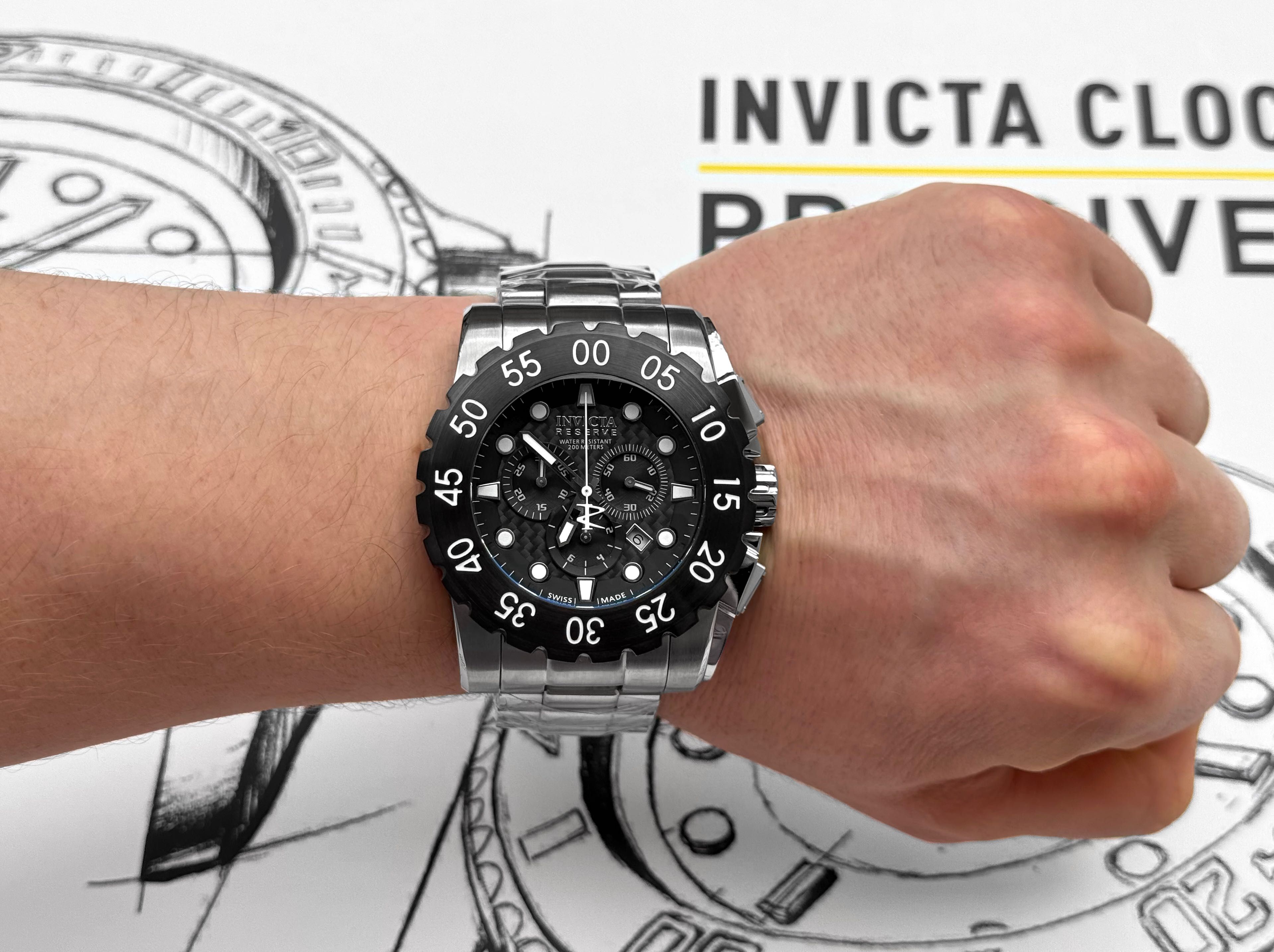 Швейцарський годинник Invicta 1957 Reserve Leviathan SWISS MADE 52 мм.