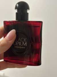 Black opium over red