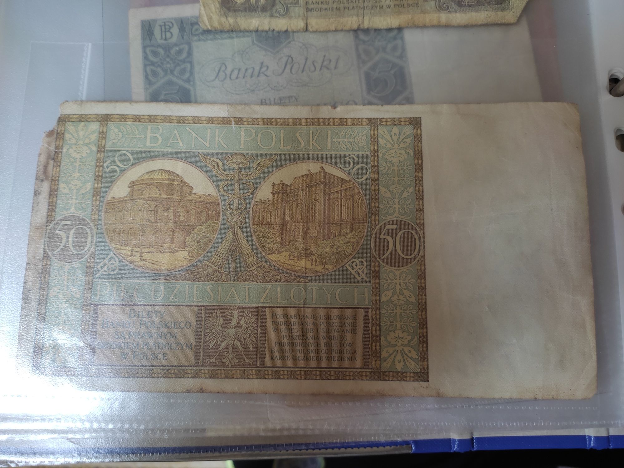 Banknot Polski 50 zł 1929r. Stan średni