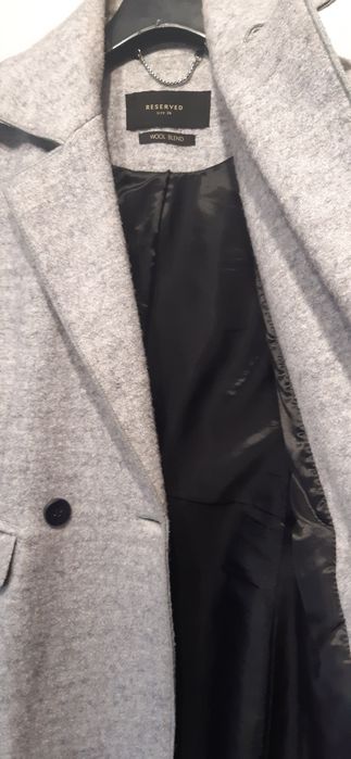 Szary płaszcz Reserved rozm. 36