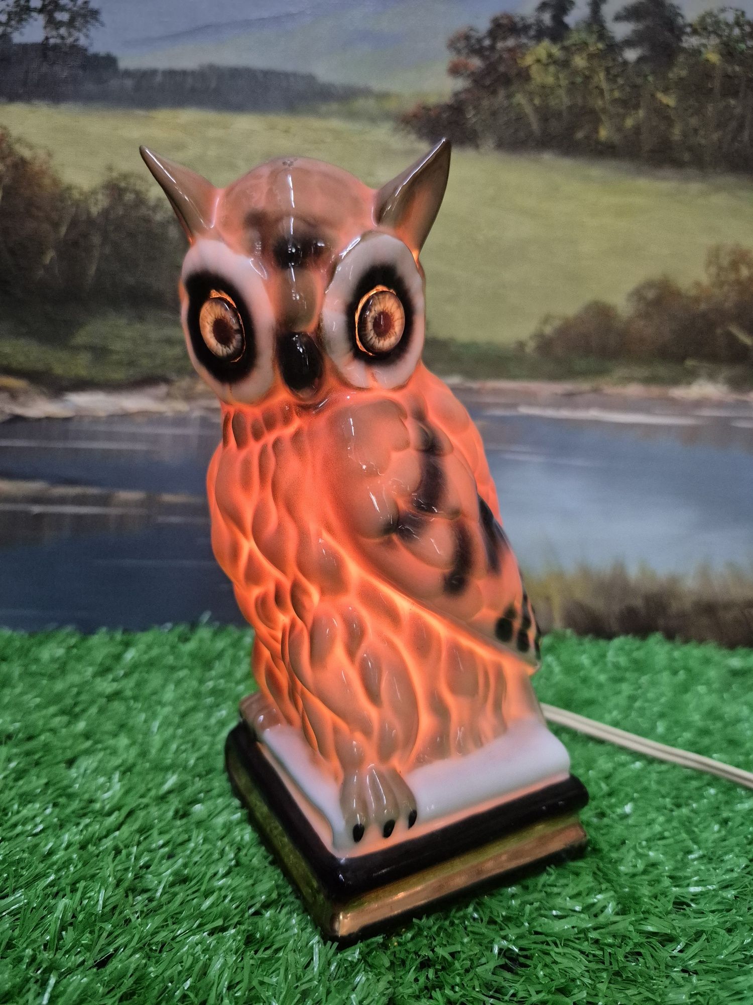 Lampka porcelanowa SOWA