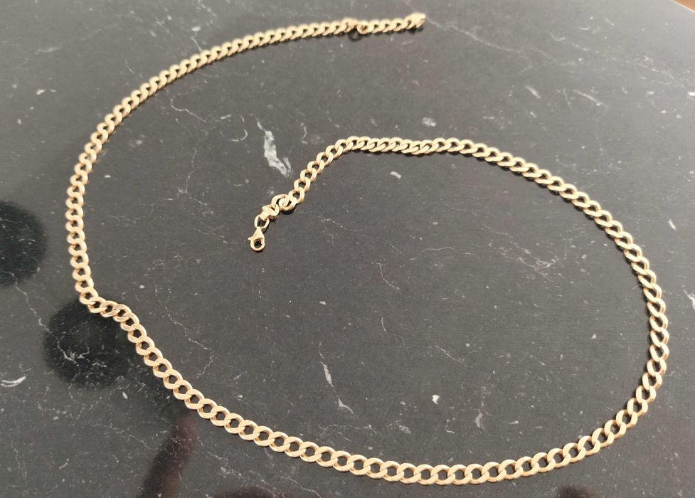 Łańcuch, łańcuszek ze zlota, złoto 585  14K pancerka