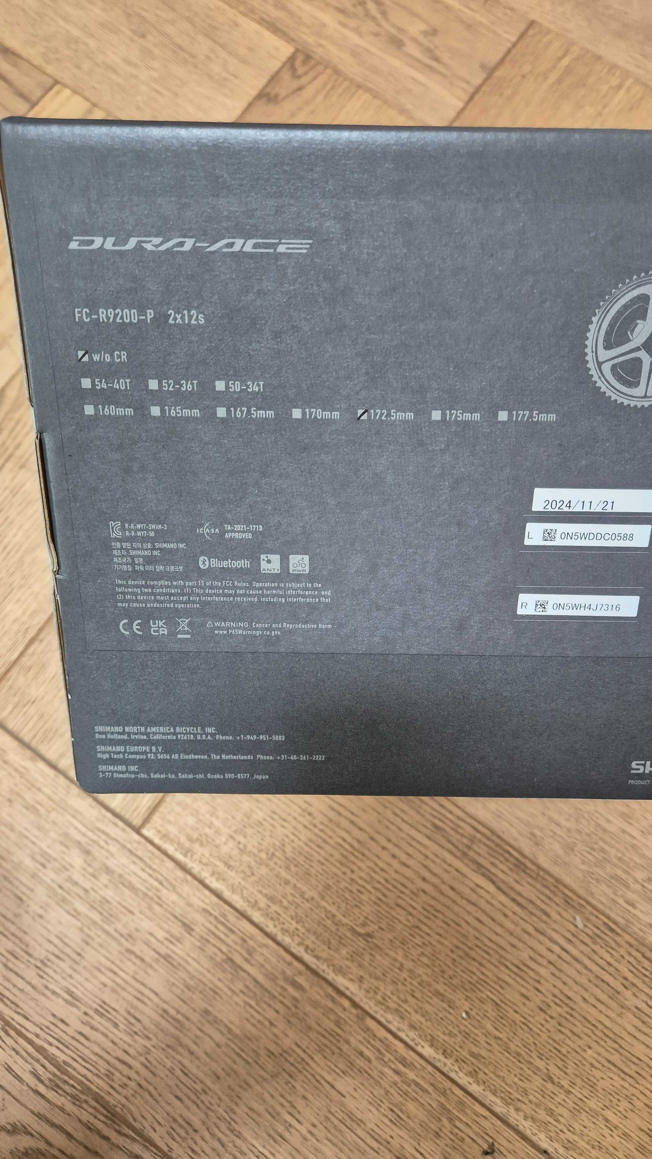 Korba Shimano Dura-Ace FC-R9200-P  172,5mm