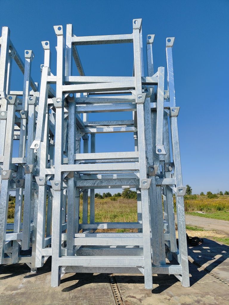 Kosze na stemple palety składowe podpory budowlane