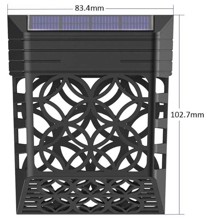 Lampy solarne ścienne zestaw 4 sztuk