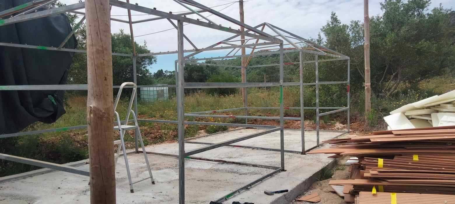 Harem, Mobilehome  Tenda em estrutura de aluminio, abrigo de jardim