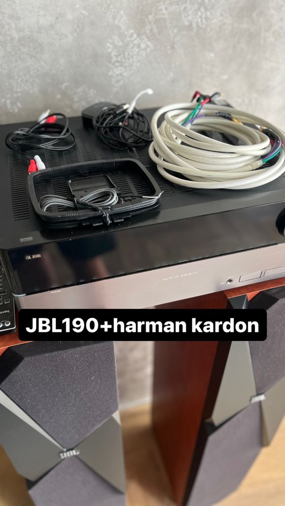 Акустическая система JBL Studio 190 CH+усилитель HarmanCardon НК3390.