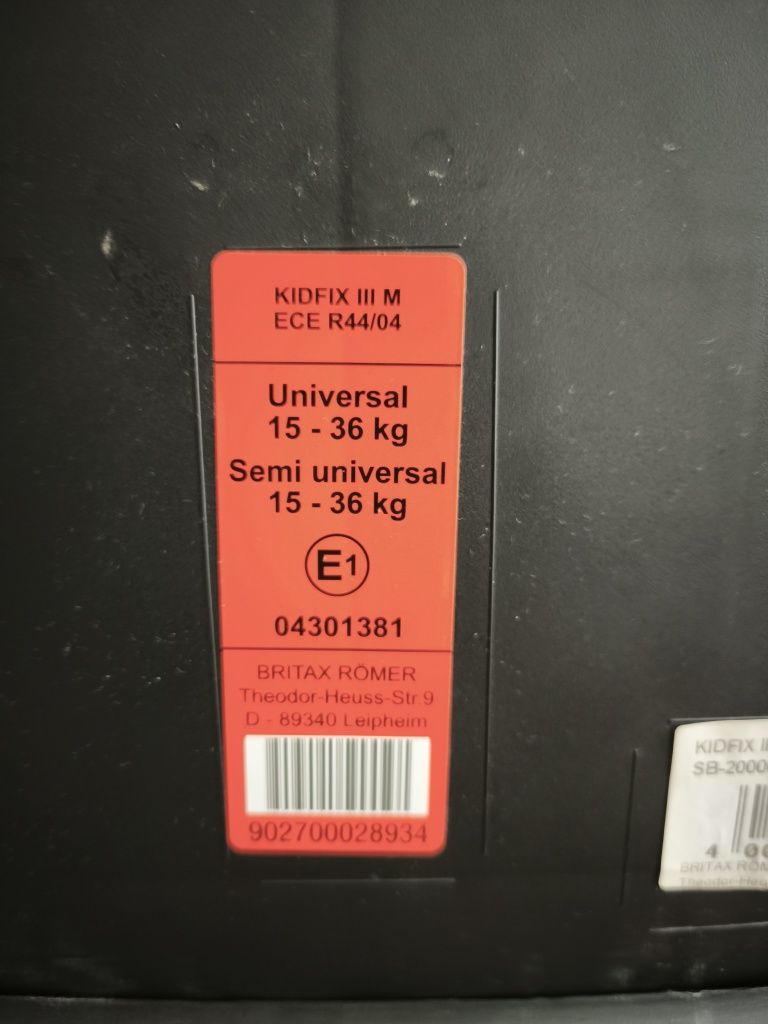 Fotelik samochodowy Britax ISOFIX !