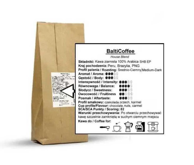 Kawa mielona 100% Arabika House Blend 3kg