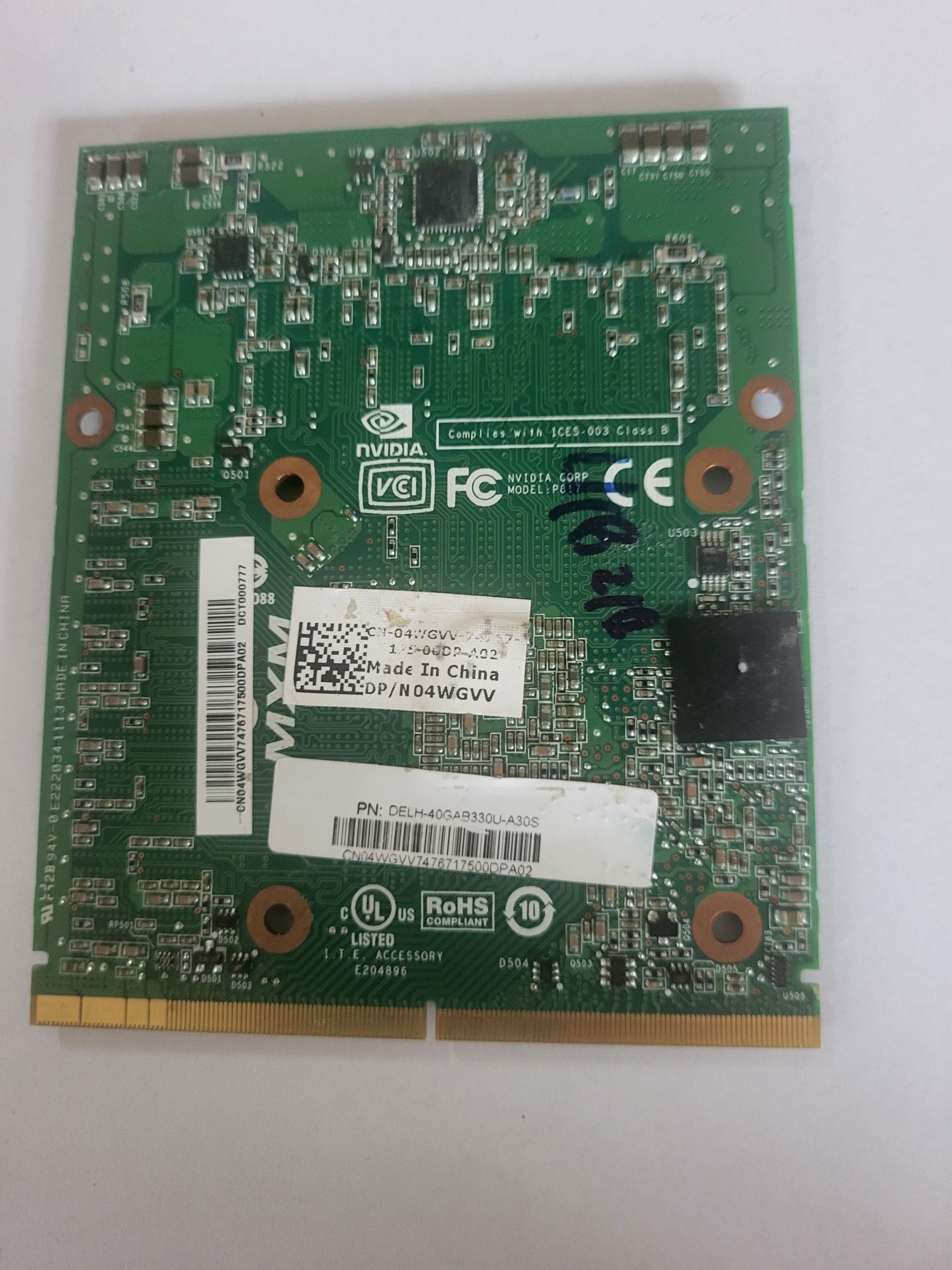 Sprzedam Karte Graficzna  Nvidia GTX 260M G92- 751-B1.